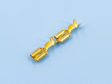 250卡扣插簧（底部），黃銅，直帶，原色（B04-01）