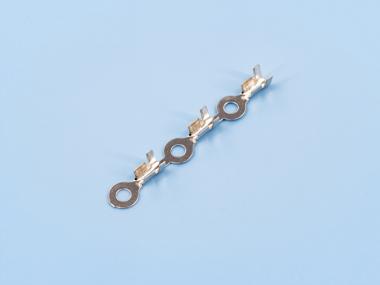 7.0-3.2雙腳圓形端子，黃銅，鍍鎳，直帶（R01-12）